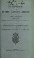 view Report of the County Lunatic Asylum at Prestwich : presented to the Court of Adjourned Annual Session, 31st December, 1868 with the accounts of the receipts and payments of the treasurer of the said asylum.