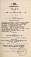 view State of the Lincoln Lunatic Asylum : [fifth report].