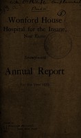 view Seventy-ninth annual report for the year 1879 / Wonford House Hospital for the Insane, near Exeter.