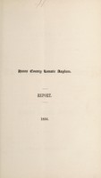 view Report of the Committee of Visitors of the County Lunatic Asylum, at the Epiphany Sessions, 1857 / [Hants County Lunatic Asylum].