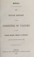view The tenth report of the Committee of Visitors of the County Lunatic Asylum at Hanwell : January quarter session, 1855 / [Middlesex County Lunatic Asylum].