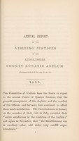 view The second annual report of the Lincolnshire County Lunatic Asylum, at Bracebridge, near Lincoln.