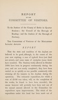 view Fifteenth annual report of the Committee of Visitors, Medical Superintendent, and Chaplain, with an account of receipts and expenditure, for the year ended 31st December, 1885 / Moulsford Lunatic Asylum.