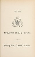 view Twenty-fifth annual report / Moulsford Lunatic Asylum.
