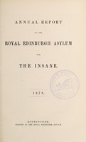 view Annual report of the Royal Edinburgh Asylum for the insane. 1878.