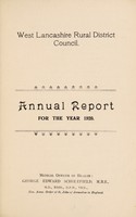 view [Report 1920] / Medical Officer of Health, West Lancashire R.D.C.