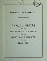 view [Report 1972] / Medical Officer of Health, Stamford Borough.