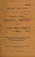 view [Report 1915] / Medical Officer of Health, West Riding of Yorkshire County Council.