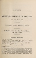 view [Report 1925] / Medical Officer of Health, Teignmouth U.D.C.