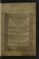 view A most excellent and compendious method of curing woundes in the head, and in other partes of the body, with other precepts of the same arte. : Whereunto is added the exact cure of the Caruncle, never before set foorth in the English toung. With a treatise of the Fistulae in the fundament, and other places of the body, translated out of Johannes Ardern. And also the discription of the Emplaister called Dia Chalciteos, with his use and vertues. With an apt Table for the better finding of the perticular matteris, contayned in this present worke. / Practised and written by that famoous man Franciscus Arceus, Doctor in Phisicke & Chirurgery: and translated into English by John Read, Chirurgeon.