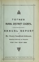 view [Report 1898] / Medical Officer of Health, Totnes R.D.C.