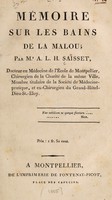 view Mémoire sur les bains de la Malou / [Antoine Laurens Hippolyte Saisset].