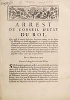 view Arrest ... qui casse & annulle différentes sentences rendues par les juges du Bailliage de Sainte-Menehould, en ce qu'elles ordonnoient l'application au pain des prisonniers & au profit de l'Hôtel-Dieu, d'amendes prononcées pour contravention à la police ... Du 11 décembre 1770.