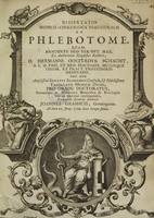 view Dissertatio medico-chirurgica inauguralis de phlebotome ... / [Joannes Grashuis].