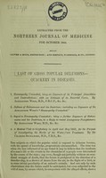 view Last of gross popular delusions--quackery in diseases / [Repr. from North. F. Med., vol. i, 1844].