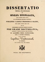 view Dissertatio medica inauguralis de morbo cucullato / [Leopoldus Vandermeersch].