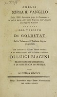 view Omelia sopra il vangelo de la XIII domenica dopo la Pentecoste, in cui si parla dell'utile scoperta dell'innesto del vajuolo vaccino / Recitata dal Vescovo di Goldstat, dalla tedesca nell'italiana lingua trasportata. Con aggiunta di una breve istoria e di osservazioni sul vajuolo vaccino, di Luigi Biagini.