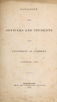 view Catalogue of the officers and students ... November 1835.