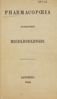 view Pharmacopoeia Nosocomii Middlesexensis.