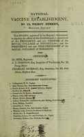 view [List of officers, etc. with 'Description of the vaccine disease, and instructions relating to vaccination'].