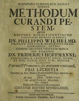 view Disputatio inauguralis medica sistens methodum curandi pestem / [Gustav Benno Mynsinger].