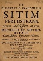 view Dissertatio inauguralis sitim perlustrans ... / [Karl Ferdinand Kaspar Mayer].