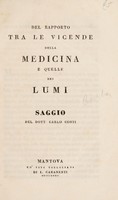 view Del rapporto tra le vicende della medicina e quelle dei lumi : saggio / del dott. Carlo Conti.