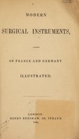 view Modern surgical instruments chiefly of France and Germany / [Robert Boyd].