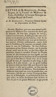 view Letter ... à M. Roederer, Procureur-Général-Syndic du Départment de Paris / [M. Bosquillon (Edouard-François-Marie)].
