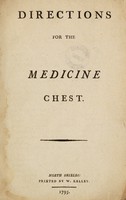 view Directions for the medicine chest.