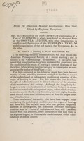 view Account of the post-mortem examination of a case of deafness, in which were found an abnormal state of the ossicula auditus, etc / [Joshua I. Cohen].