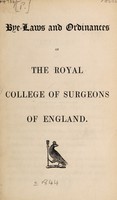 view Charter of the Royal College of Surgeons of England.