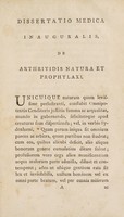 view Dissertatio medica inauguralis de arthritidis natura et prophylaxi ... / [Robert Stewart].