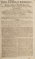 view The family remedy; or, Perkins's patent metallic tractors, : for the relief of topical diseases of the human body; and of horses.