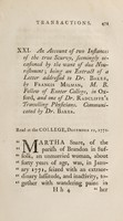 view An account of two instances of the true scurvy, seemingly occasioned by the want of due nourishment : being an extract of a letter addressed to Dr. Baker / by Francis Milman.