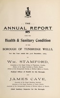 view [Report 1904] / Medical Officer of Health, Royal Tunbridge Wells Borough.