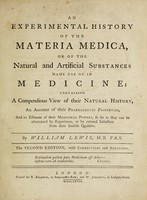 view An experimental history of the materia medica / [William Lewis].