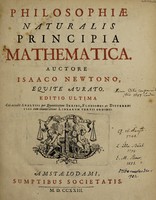 view Philosophiae naturalis principia mathematica / Auctore Isaaco Newtono, equite aurato.