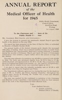 view [Report 1945] / Medical Officer of Health, Woking U.D.C.