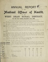 view [Report 1925] / Medical Officer of Health, West Dean R.D.C.