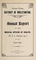 view [Report 1904] / Medical Officer of Health, Wolstanton United U.D.C.