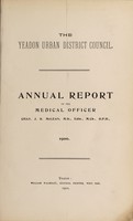 view [Report 1900] / Medical Officer of Health, Yeadon U.D.C.