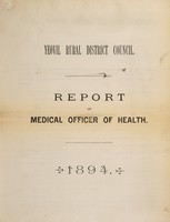 view [Report 1894] / Medical Officer of Health, Yeovil R.D.C.