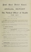 view [Report 1917] / Medical Officer of Health, Yeovil R.D.C.