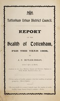 view Report of the health of Tottenham UDC for the year 1906.