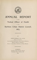 view [Report of the Medical Officer of Health for Surbiton UDC 1913].