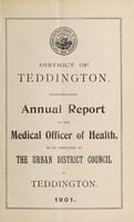 view [Report of the Medical Officer of Health for Teddington UDC 1901].