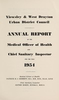 view [Report 1954] / Medical Officer of Health, Yiewsley and West Drayton U.D.C.