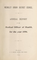 view [Report of the Medical Officer of Health for Wembley UDC 1896].