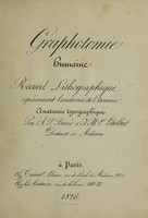 view Graphotomie humaine : recueil lithographique représentant l'anatomie de l'homme anatomie topographique / Par A.P. Barré et J.B.L. Letellier.